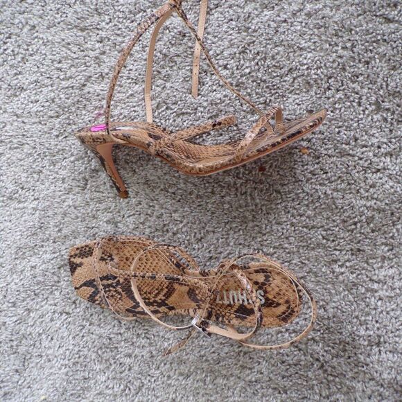 schutz ameena snakeskin heels 7 - Picture 3 of 12
